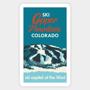 Ski Copper Mountain Vintage Ski Poster Sticker